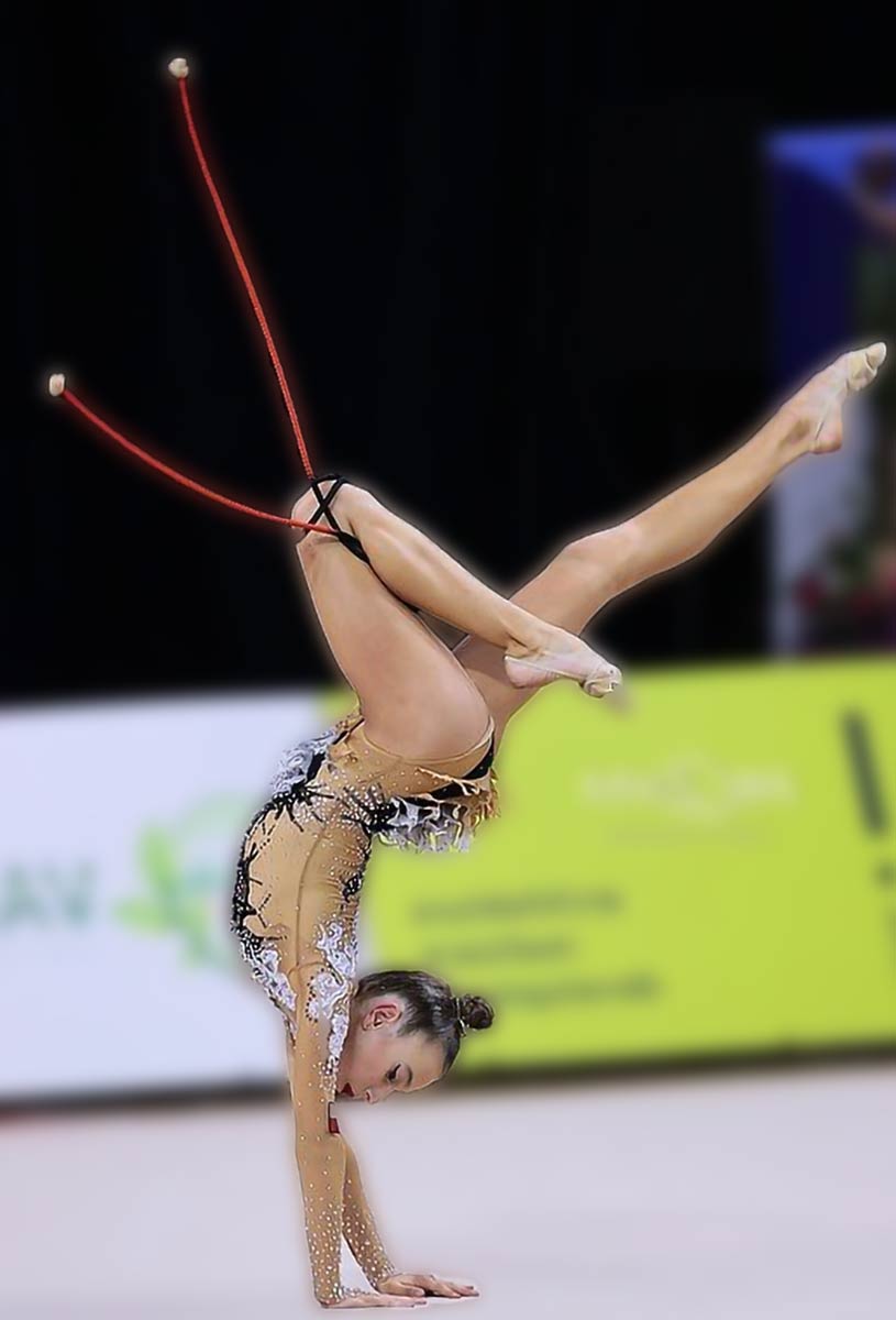 Rrhythmic gymnastics with rope